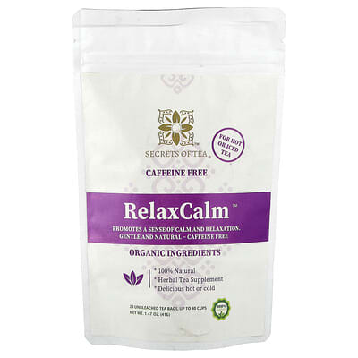 RelaxCalm™, без кофеина, 20 чайных пакетиков, 1.47 oz