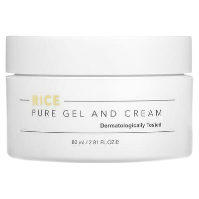 Rice, Pure Gel And Cream, 2.81 fl oz (80 ml)