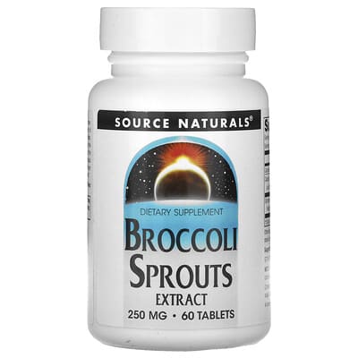 Экстракт проростков брокколи, 250 mg, 60 таблеток