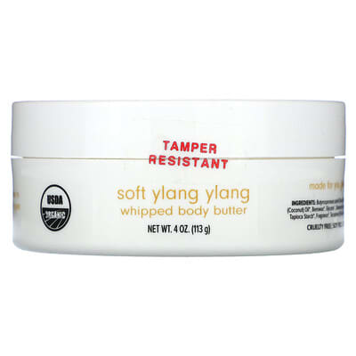 Ola Botanicals, Whipped Body Butter, Soft Ylang Ylang, 4 oz (113 g)