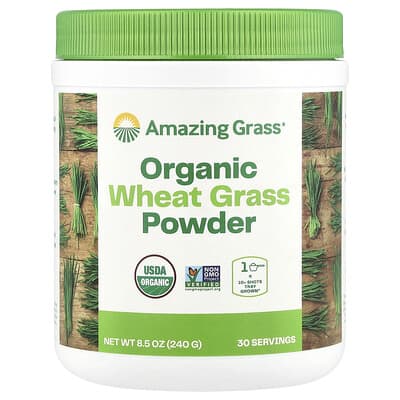 Organic Wheat Grass Powder, 8.5 oz (240 g)