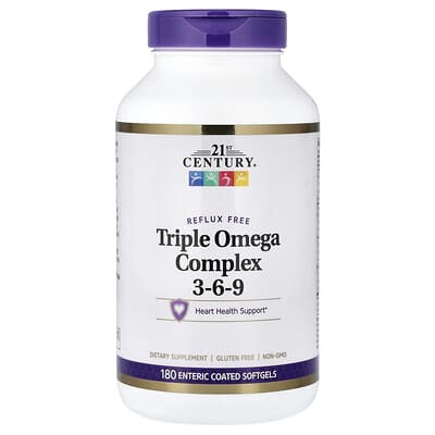Triple Omega Complex 3-6-9, 180 мягких капсул с кишечнорастворимым покрытием