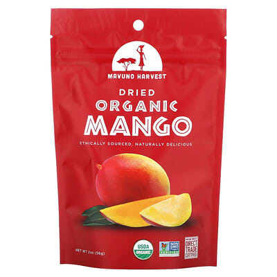 Органическое сушеное манго, 2 oz (56 g)