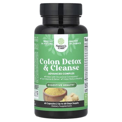Nature's Craft Colon Detox & Cleanse, 60 капсул