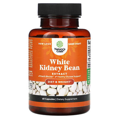 White Kidney Bean Extract, 60 Capsules (600 mg per Capsule)