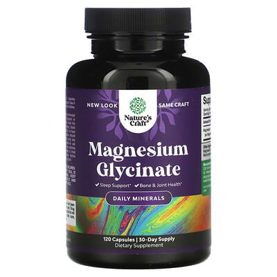 Magnesium Glycinate, 120 Capsules (100 mg per Capsule)