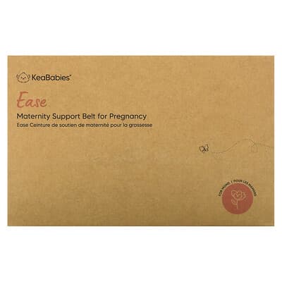 Пояс для поддержки при беременности KeaBabies Ease, Medium/Large, Midnight Black, 1 шт.