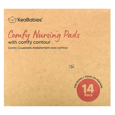 Набор впитывающих пеленок для кормления KeaBabies Comfy, Large, Bare Beige, 14 шт.