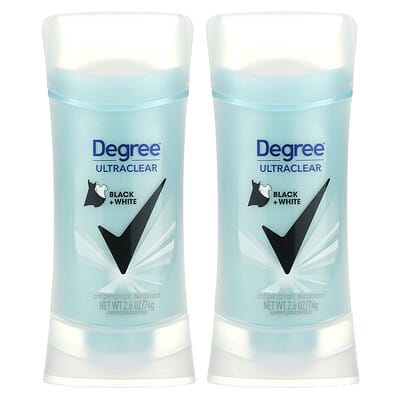 Degree UltraClear антиперспирант дезодорант Black + White 2 шт. 2.6 oz (74 g) каждый