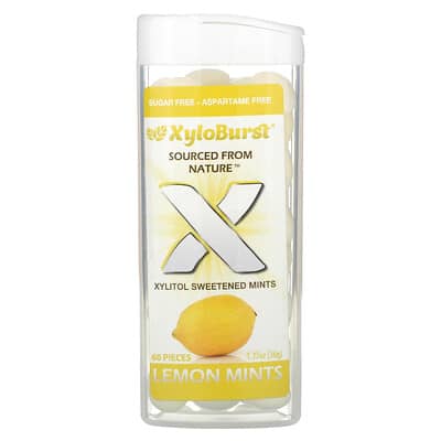 Xylitol Sweetened Mints, Lemon, 60 Pieces, 1.27 oz (36 g)