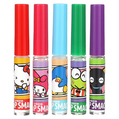 Hello Kitty And Friends, жидкий блеск для губ, набор 5 шт., 0.45 fl oz (14 ml)