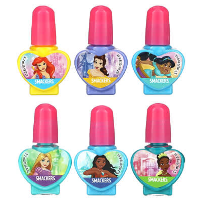 Disney Princess, Nail Polish Collection, 6 Pack, 0.19 fl oz (5.7 ml) Each