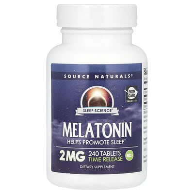 Sleep Science®, Melatonin, Time Release, 2 mg, 240 Tablets