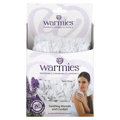 Microwavable Neck Wrap, Marshmallow Gray, Relaxing Lavender, 1 Wrap