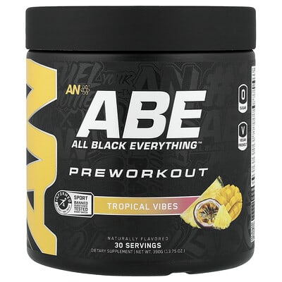 ABE предтренировочный комплекс, Tropical Vibes, 13.75 oz (390 g)