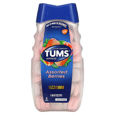 Antacid, Assorted Berries, 1,000 mg, 160 Chewable Tablets
