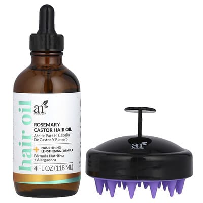 Набор для роста волос, Rosemary + Castor Oil, комплект из 2 предметов