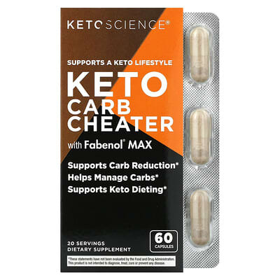 Keto Carb Cheater с Fabenol® Max, 60 капсул