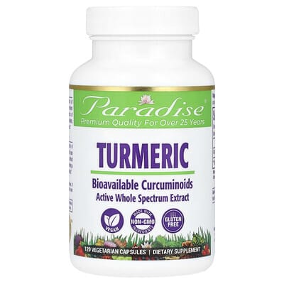 Turmeric Premium Extract, 120 Vegetarian Capsules (250 mg per Capsule)