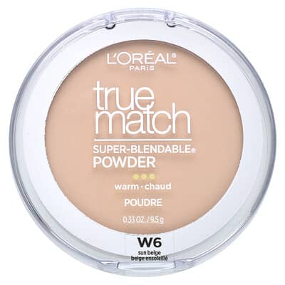 L'Oréal пудра True Match Super-Blendable, W6 Sun Beige, 0.33 oz, 9.5 g