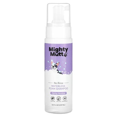 Waterless Foam Shampoo, For Dogs, Spring Meadow, 8 fl oz (237 ml)