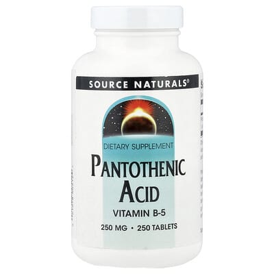 Pantothenic Acid, 250 mg, 250 Tablets