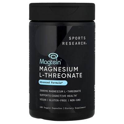 Magtein®, Magnesium L-Threonate, 180 Veggie Capsules (666 mg per Capsule)