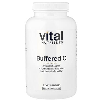 Vital Nutrients Buffered C, 220 веганских капсул
