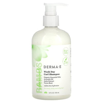 Clean Curls, Wash Day Curl Shampoo, For Wavy, Curly and Coily Hair, 12 fl oz (355 ml)