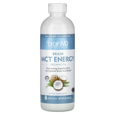 Энергетическое масло Brain MCT Energy, Organic Oil, 16 fl oz (473 ml)
