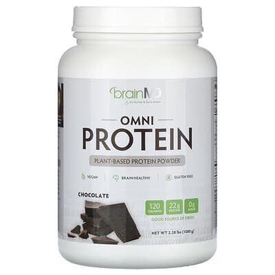 Протеин Omni Protein, Plant-Based Protein Powder, Chocolate, 2.38 lbs (1,080 g)