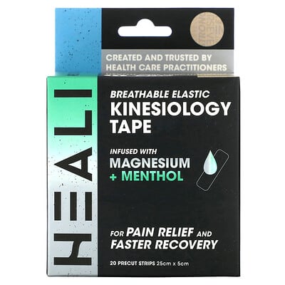 Breathable Elastic Kinesiology Tape, Nude Inspiration, 20 Precut Strips