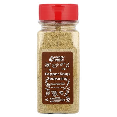 Artisan Spice Blend, Pepper Soup Seasoning, 4.8 oz (136 g)