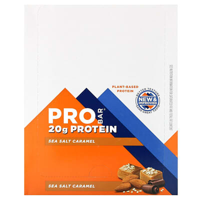 Протеиновый батончик Sea Salt Caramel, 12 шт., 2.47 oz (70 g) каждый