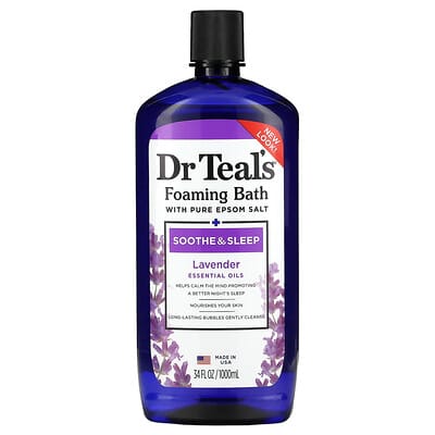 Foaming Bath, Soothe & Sleep, Lavender, 34 fl oz (1,000 ml)