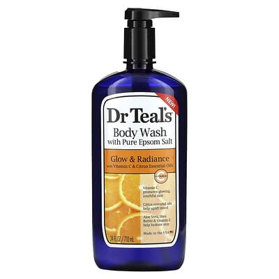Body Wash with Pure Epsom Salt, Glow & Radiance, 24 fl oz (710 ml)