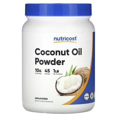 Coconut Oil Powder, Unflavored, 16.2 oz (454 g)