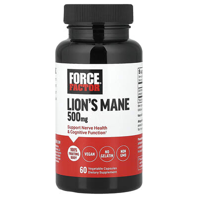 Lion's Mane, 500 mg, 60 растительных капсул