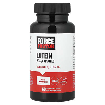 Lutein With Zeaxanthin, 60 Vegetable Capsules