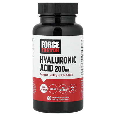 Hyaluronic Acid, 200 mg, 60 Vegetable Capsules