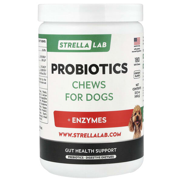 Probiotics Chews, For Dogs, Chicken, 180 Soft Chews, 15.2 oz (432 g)