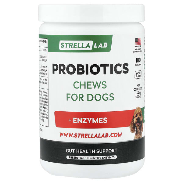 Probiotics Chews, For Dogs, Bacon, 180 Soft Chews, 15.2 oz (432 g)