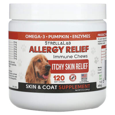 Allergy Relief, Immune Chews, For Dogs, Bacon, 120 Soft Chews, 9.3 oz (264 g)
