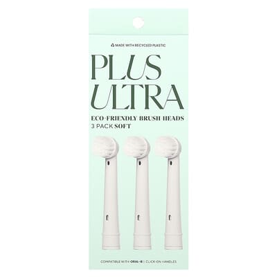 Сменные головки для чистки зубов Plus Ultra Soft, 3 шт