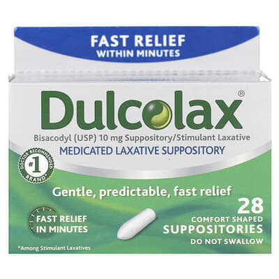 Medicated Laxative Suppository, 28 Comfort Shaped Suppositories