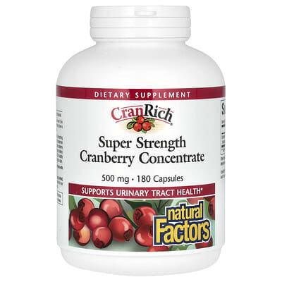 CranRich®, Cranberry Concentrate, 500 mg, 180 Capsules