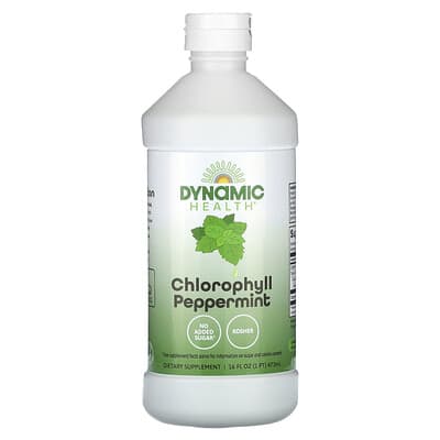 Хлорофилл Dynamic Health Peppermint, 16 fl oz (473 ml)