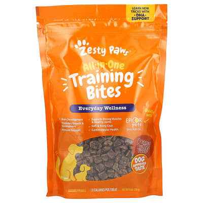 All-In-One Training Bites, For Dogs, All Ages, Peanut Butter, 8 oz (226 g)