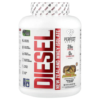 Diesel®, изолят сыворотки Новой Зеландии, шоколад с арахисовым маслом, 5 lbs (2.27 kg)