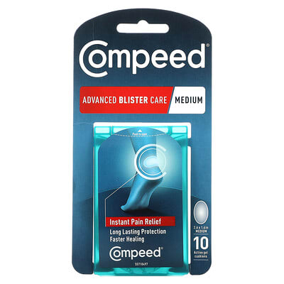 Advanced Blister Care, Medium, 10 Active Gel Cushions
